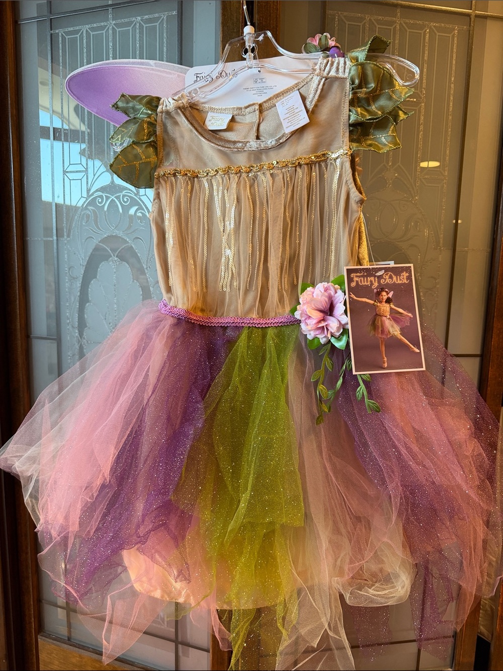 Fairy Costume - Pink, Purple & Green Girls' Dress! Brand New sz 5/6 Girls